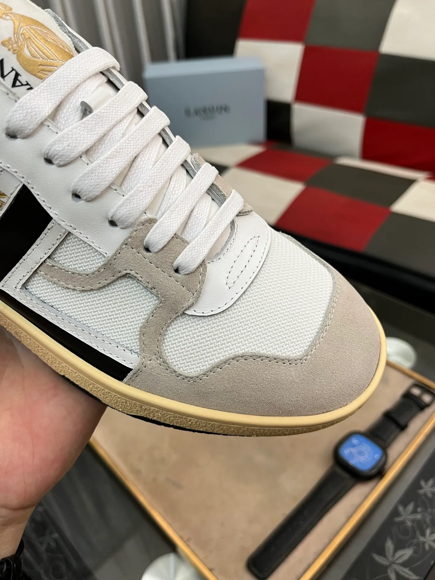Men's men's shoes 💰540⌚️⌚️❗️Lanvin# Lanvin spring and summer series new colors latest lace up fashion casual forrest shoes running shoes ~ bumpr high quality couple series‼ ️ The latest trendy products of the season 🌈Many bloggers have started buying original models and custom-made them. The uppers are made of nubuck leather. They are very versatile, fashionable and casual, and are comfortable on the feet. Recommended for personal use! The original molded rubber backing with clear logo is wear-resistant. Standard code for couples: female code 35~40, male code 38-45